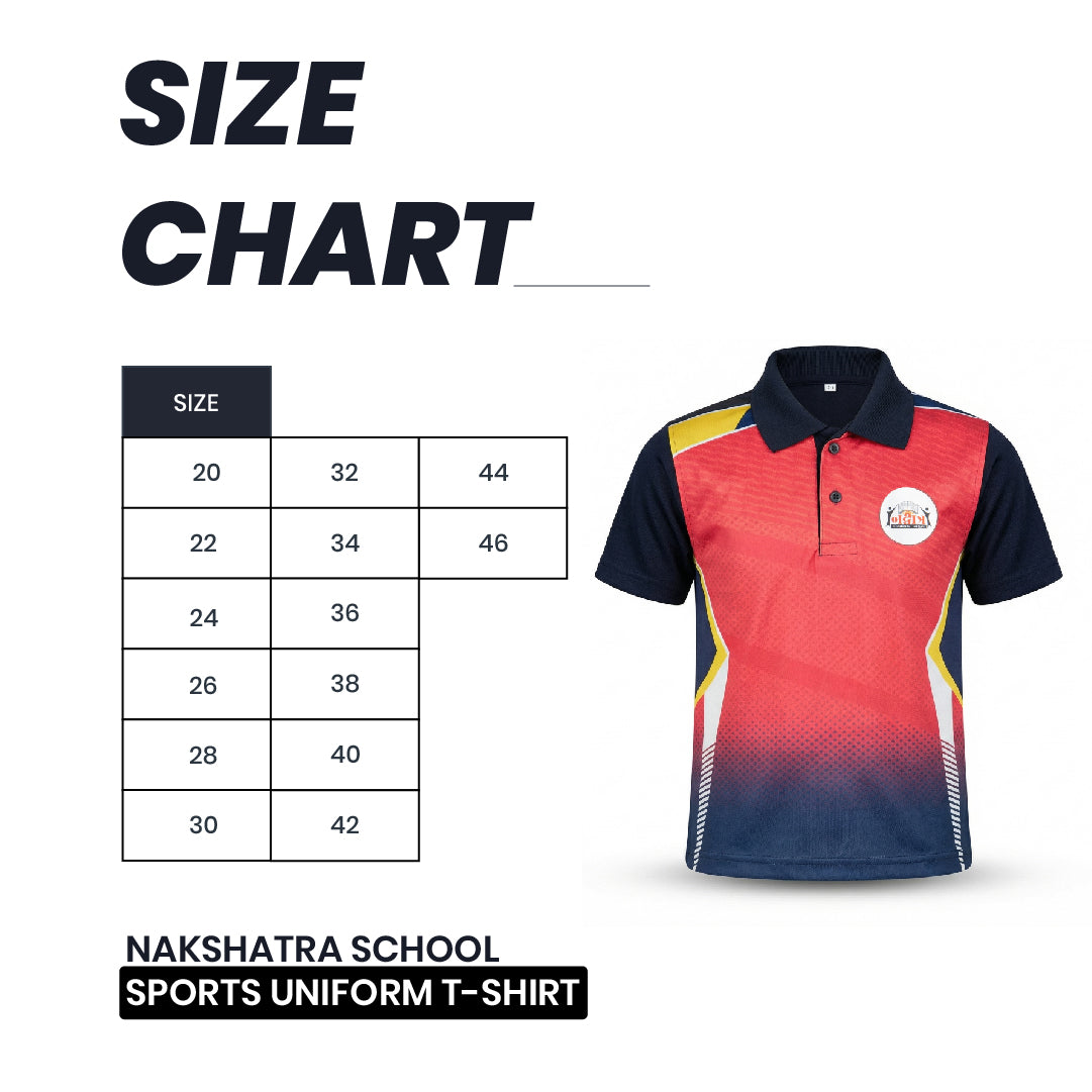 Nakshtra School Sports Uniform T-Shirt