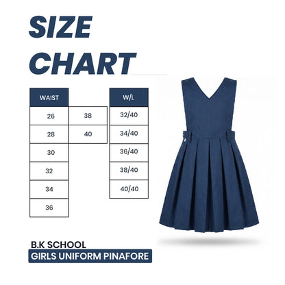 B.K School Girls Uniform Pinafore