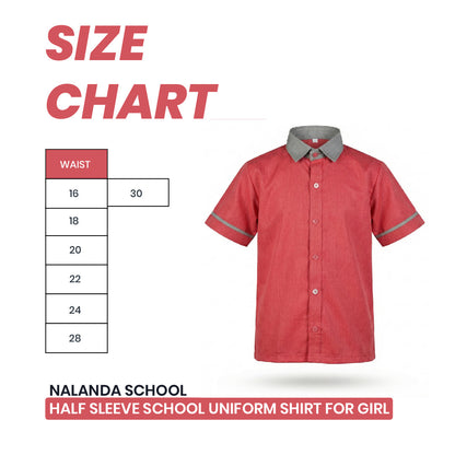 Nalanda School  Half Sleeve School Uniform Shirt