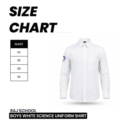 Shri Raj School Uniform Formal Boy Shirt ( 11 & 12 Science)