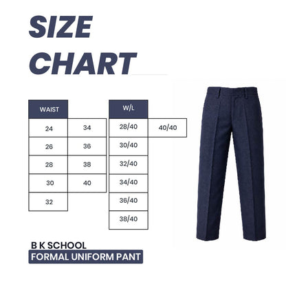 B.K School Formal Uniform Pant