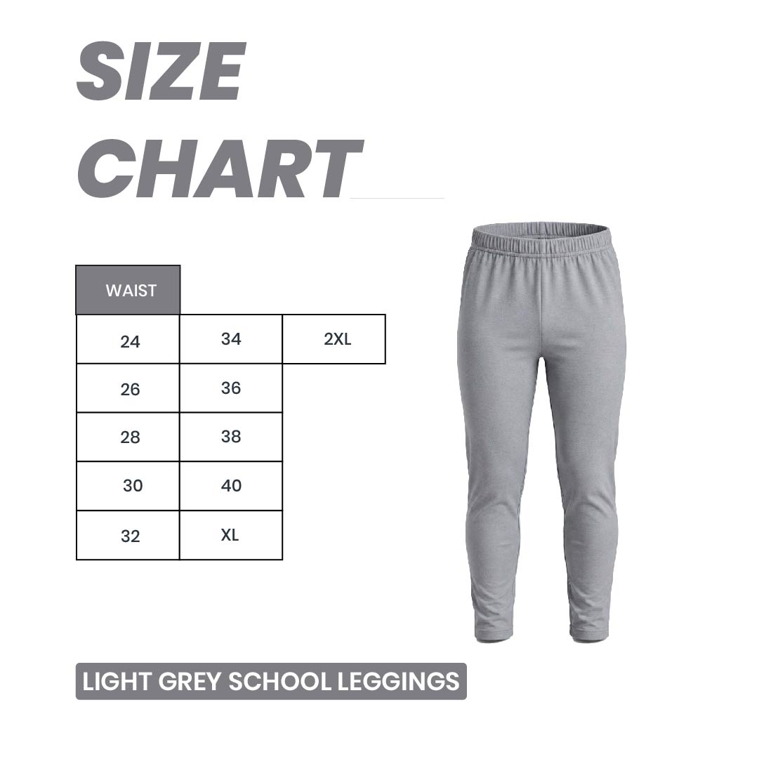 Light Grey School Leggings