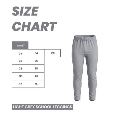 Light Grey School Leggings
