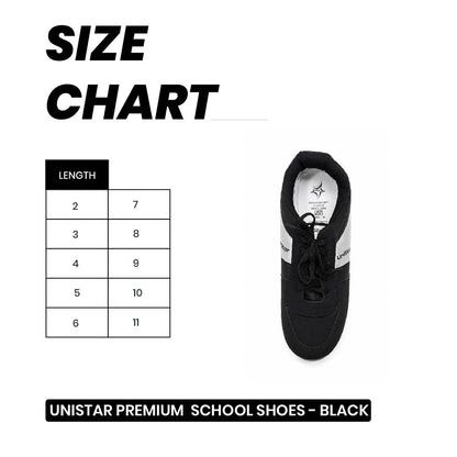 Unistar Premium  School Shoes - Black