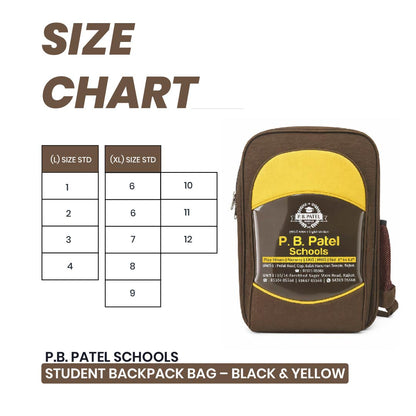 P.B. Patel Schools Student Backpack Bag