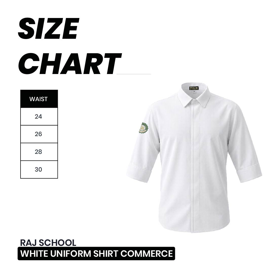 Shri Raj School Uniform Formal Boy Shirt ( 11 & 12 Commerce)