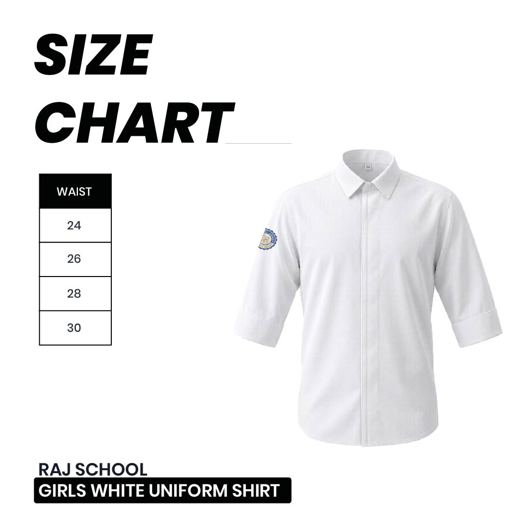 Shri Raj School Uniform Formal Girl Shirt ( 11 & 12 Science)