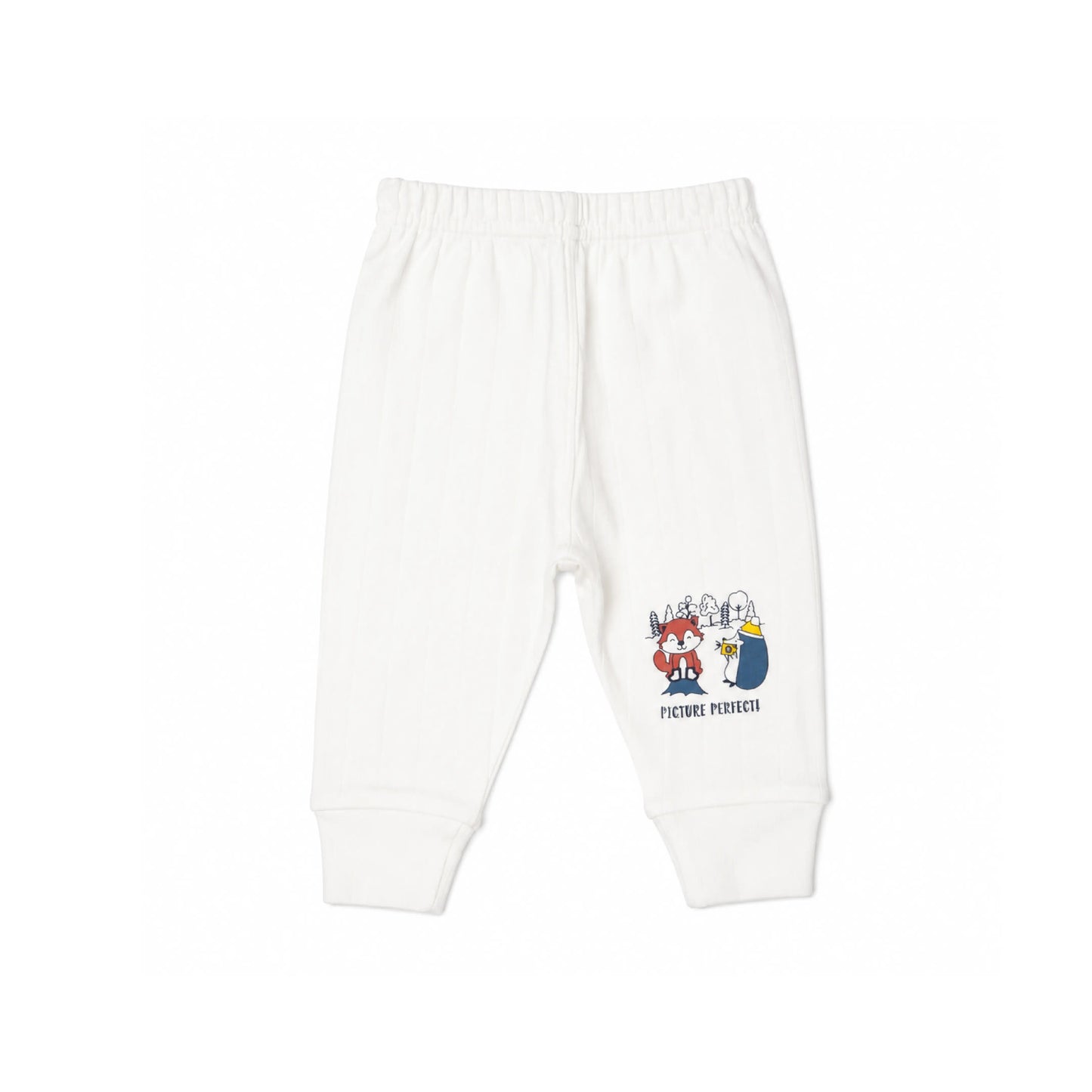 White Cucumber Baby Boy & Girl Cotton Full Sleeve Vest - Pajama Set