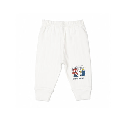 White Cucumber Baby Boy & Girl Cotton Full Sleeve Vest - Pajama Set