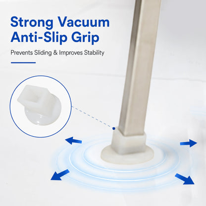 White Anti-Slip Vacuum Rubber Pads for Square Pipe Cradle – 4 Pieces