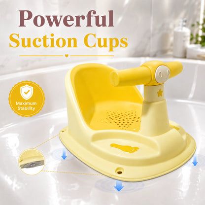 Yellow Baby Bathing Seat with Back Support – Pack of 1