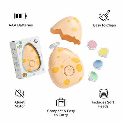 Dinosaur Egg Electric Baby Nail Trimmer – USB Rechargeable