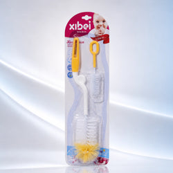 Baby Feeding Bottle Cleaning Brush Set, BPA Free – Yellow