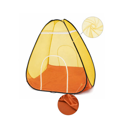 Foldable Pop-Up Mosquito Net Tent - Yellow