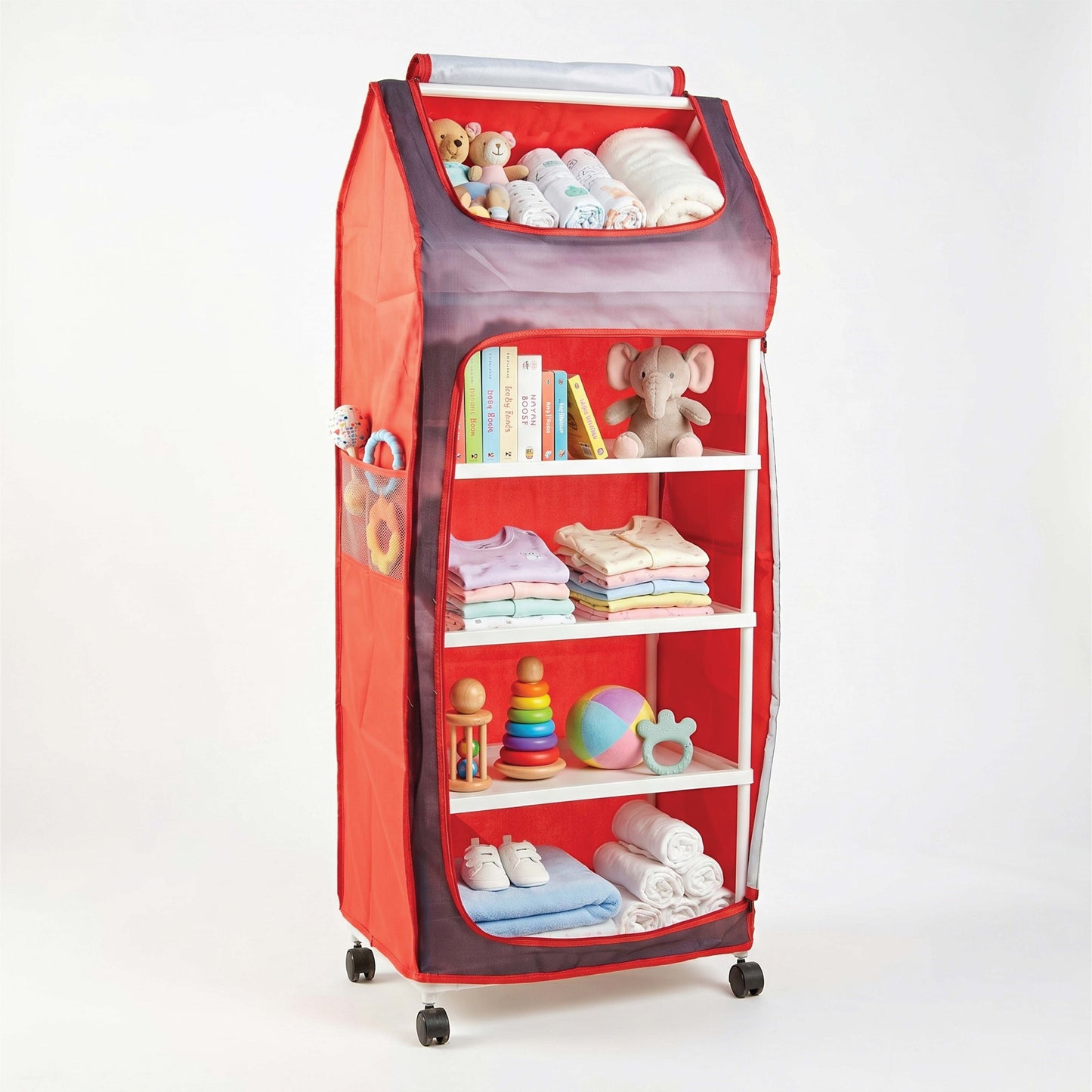 Bubzee Kids Racing Print Wardrobe | Foldable Organizer