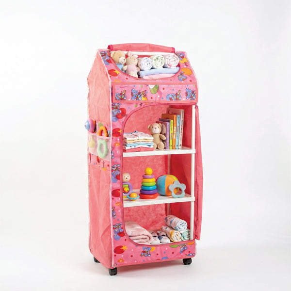 Bubzee Kids Cartoon Cloth Wardrobe | Foldable Storage
