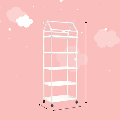Bubzee Kids Fabric Wardrobe with Wheels | Storage Organizer
