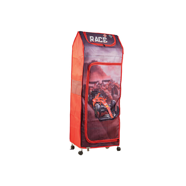 Bubzee Kids Racing Print Wardrobe | Foldable Organizer