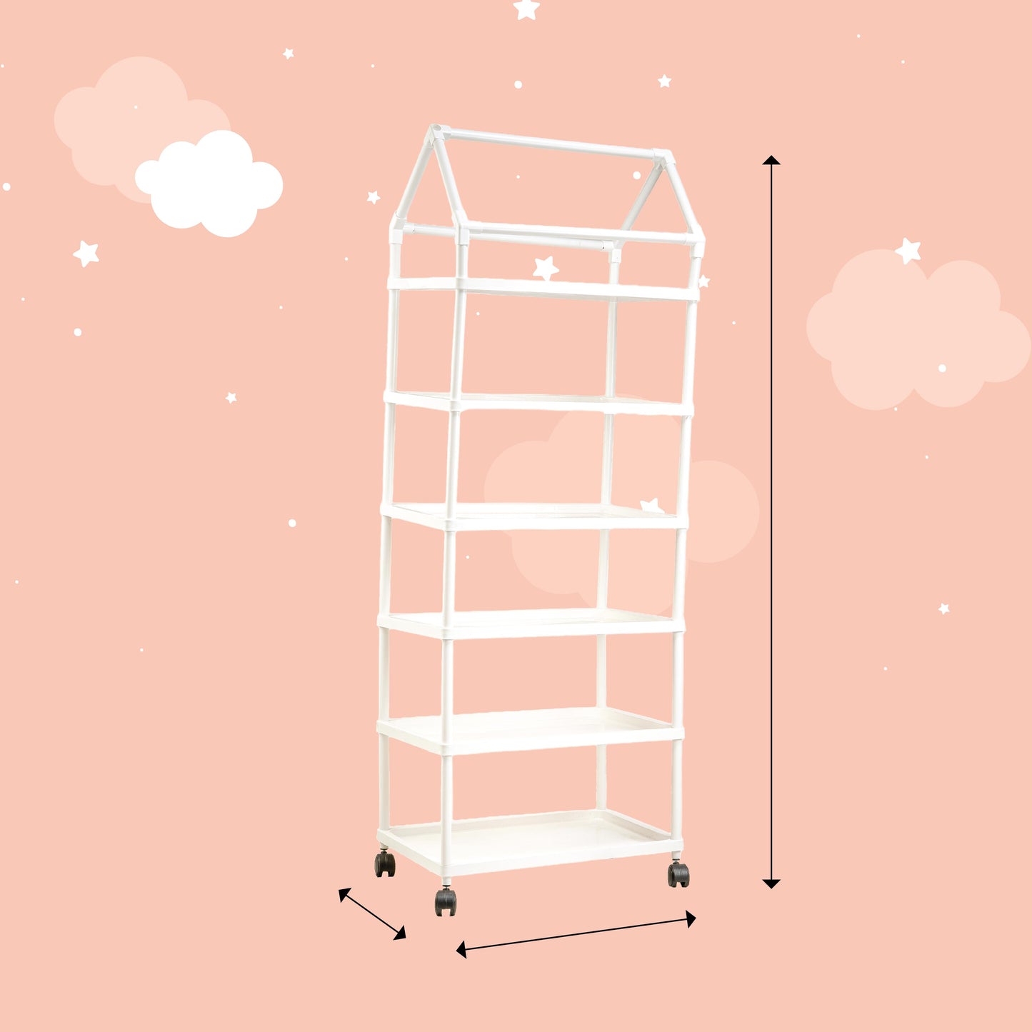 Bubzee Kids Racing Print Wardrobe | Foldable Organizer