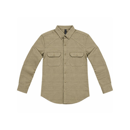 Men's Beige Shirt & Pant Co-Ord Set | Full Sleeve Utility Shirt with Matching Jogger-Style Trousers | Casual Smart Outfit for Parties, Travel & Daily Wear