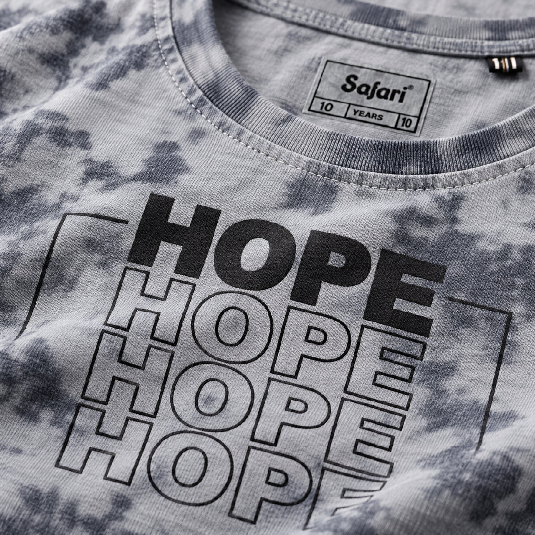 Boys Grey Tie-Dye T-Shirt & Shorts Co-Ord Set | Half Sleeve Casual Summer Outfit for Kids | Comfortable 2-Piece Clothing Set