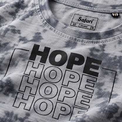 Boys Grey Tie-Dye T-Shirt & Shorts Co-Ord Set | Half Sleeve Casual Summer Outfit for Kids | Comfortable 2-Piece Clothing Set