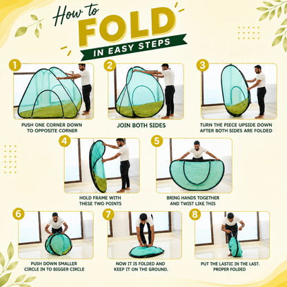 Foldable Pop-Up Mosquito Net Tent – Green