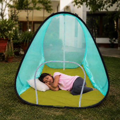 Foldable Pop-Up Mosquito Net Tent – Green