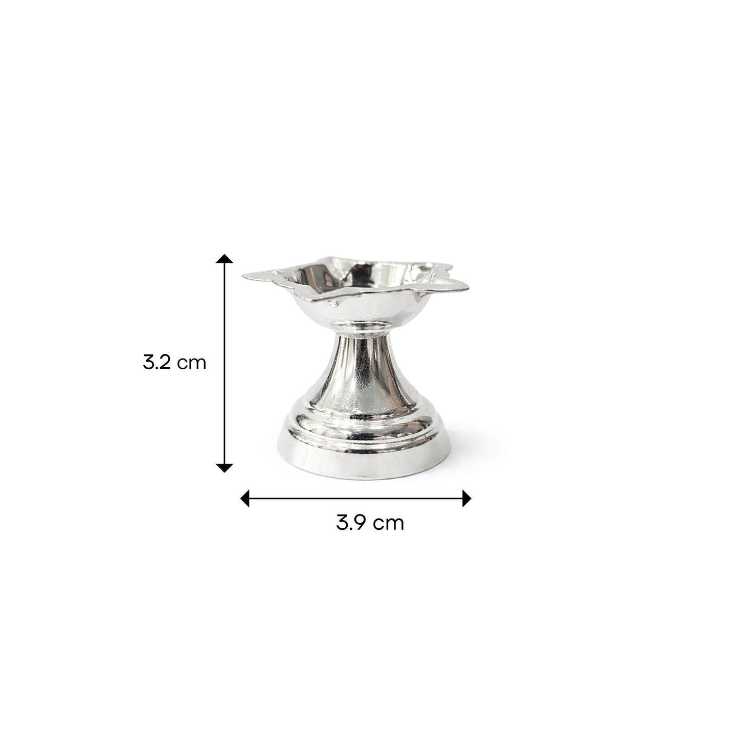 Shivora Silver Flower Diya