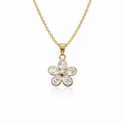 Shivora Blossom Crystal Flower Necklace