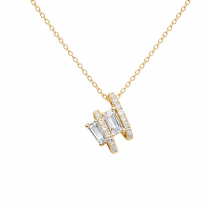 Shivora Aurielle Crystal Pendant Necklace