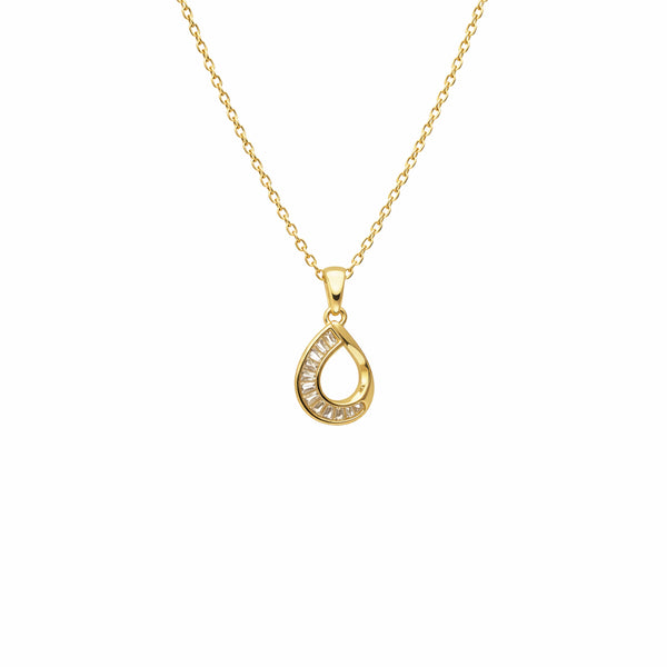 Shivora Teardrop Spark Pendant Necklace