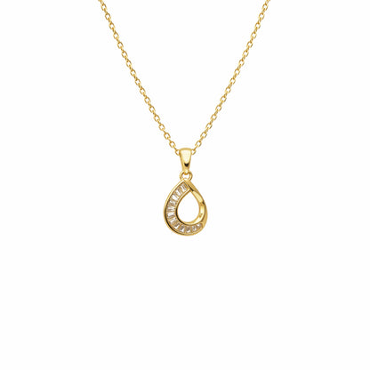 Shivora Teardrop Spark Pendant Necklace