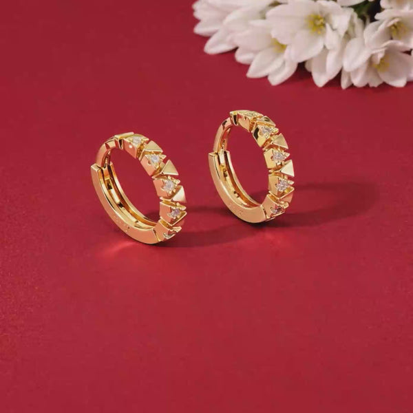 Shivora Stylish Gold Mini Hoop Earrings