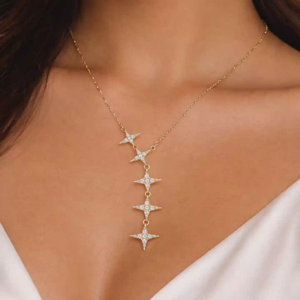Shivora Star Cascade Necklace
