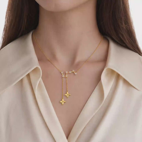 Shivora Celeste Star Drop Necklace