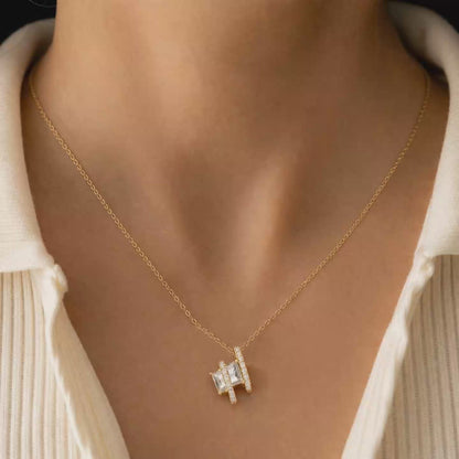 Shivora Aurielle Crystal Pendant Necklace