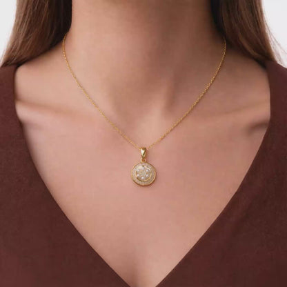 Shivora Pearl Blossom Circle Necklace